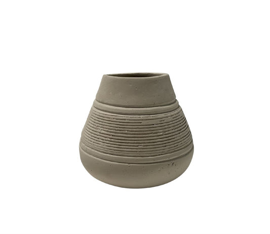 Sierra Paper Mache Vase - 5.5" H & 6.3" Dia